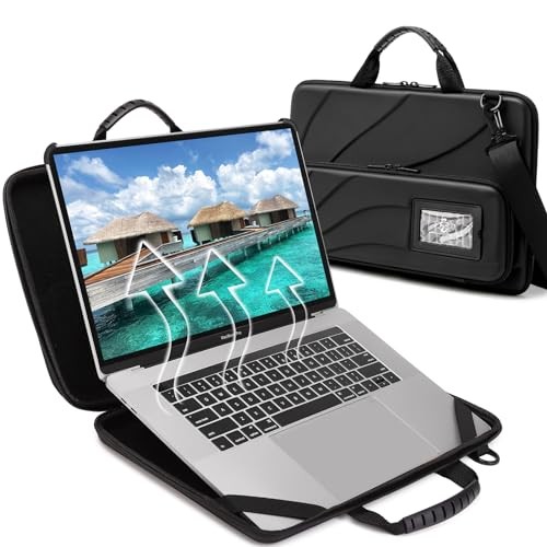  14.2-15.6 Inch Laptop Case Hard Shell, Protective Laptop 14.1-15.6 inch Black