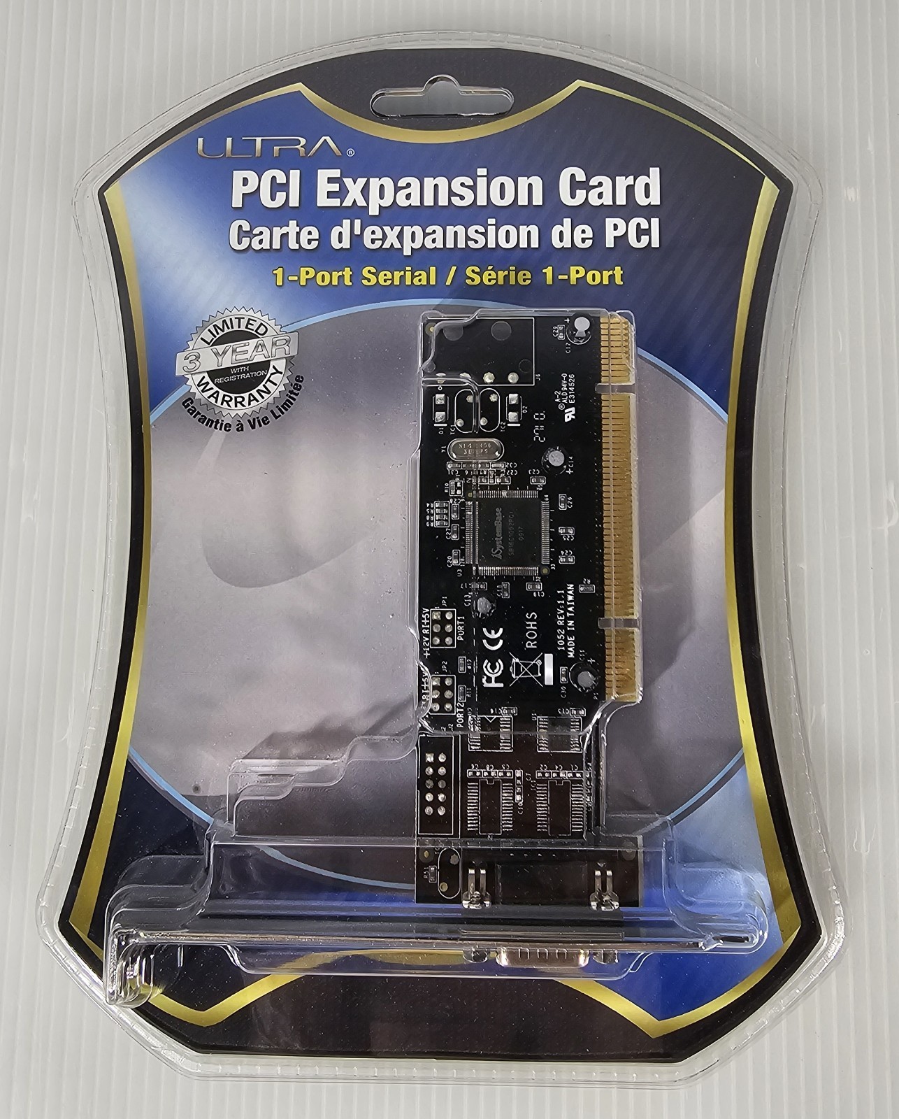 New Ultra PCI Expansion Card 1 Port  Serial DB9 Bi-Directional 460.8Kbps