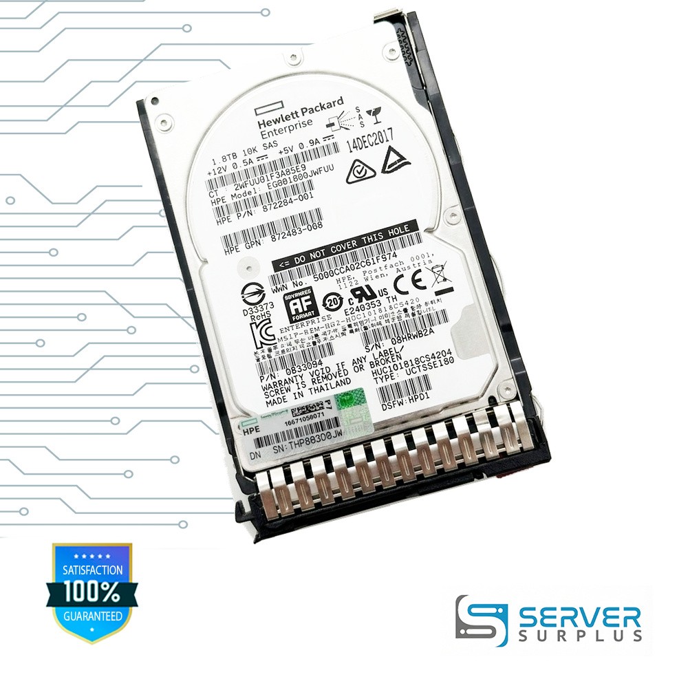 HGST EG001800JWFUU 1.8TB SAS 10K 2.5 in Enterprise HDD | 0B33094