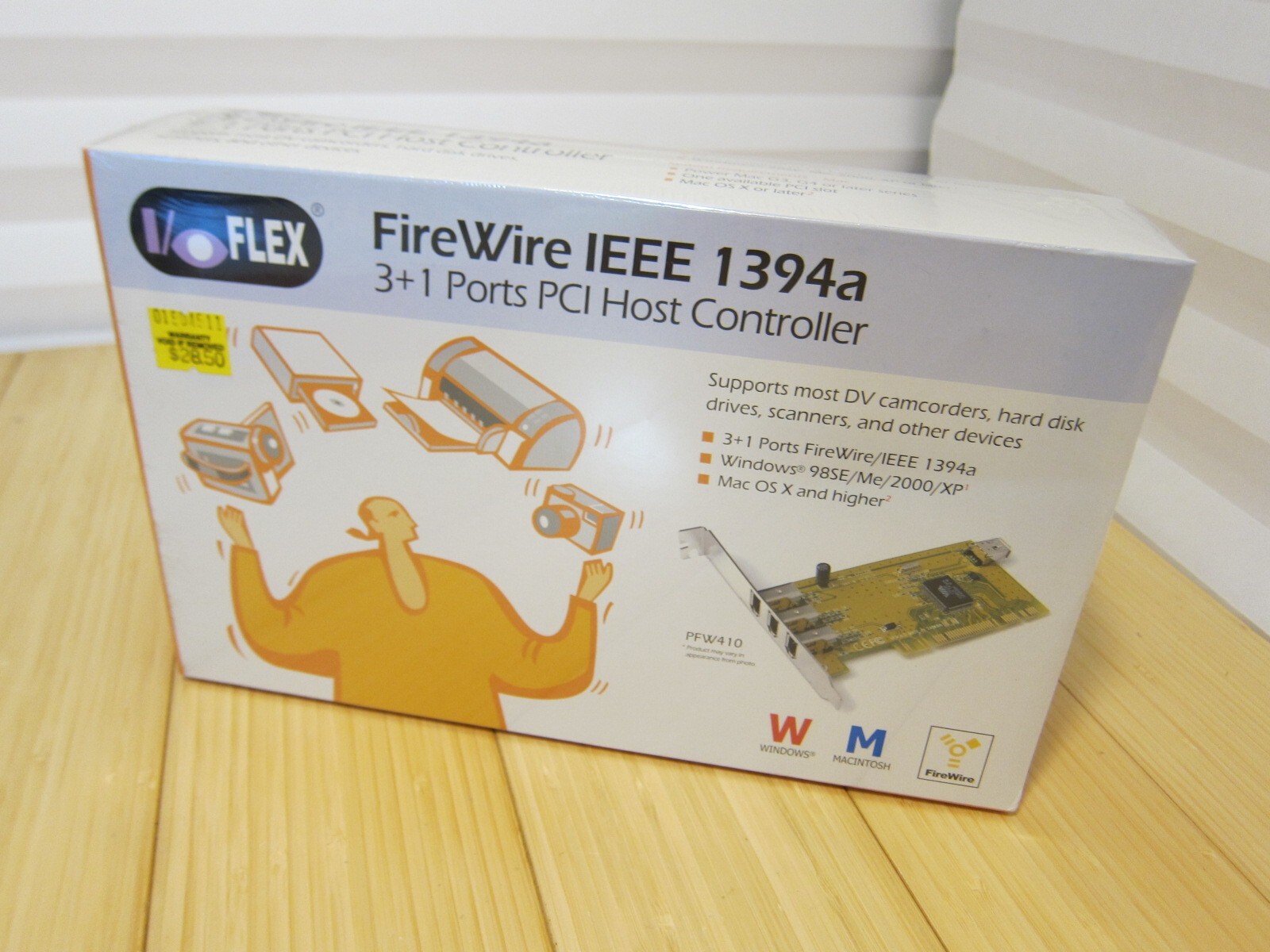 IO Flex FireWire IEEE 1394a Adapter 3+1 Ports PCI Host Controller