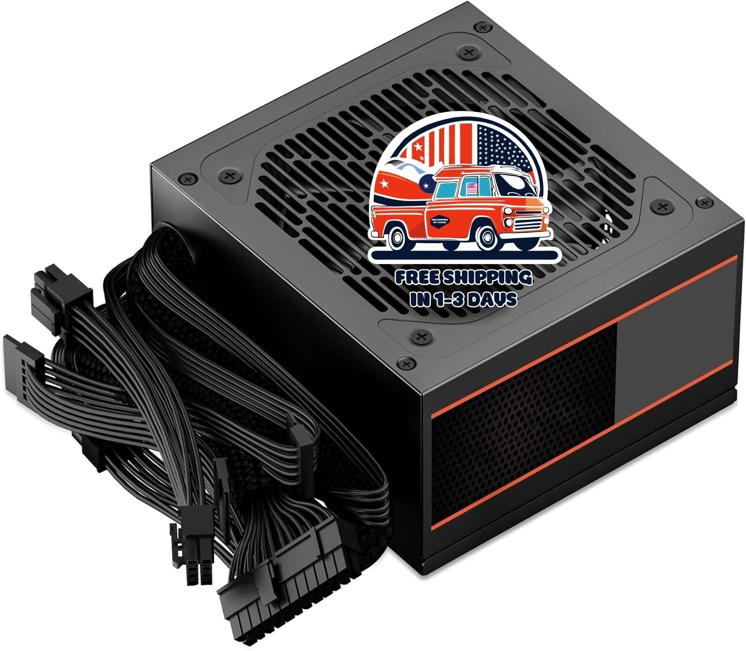 Fuente De Poder 500W No Modular Con Ventilador Silencioso De 120mm PC US NUEVO