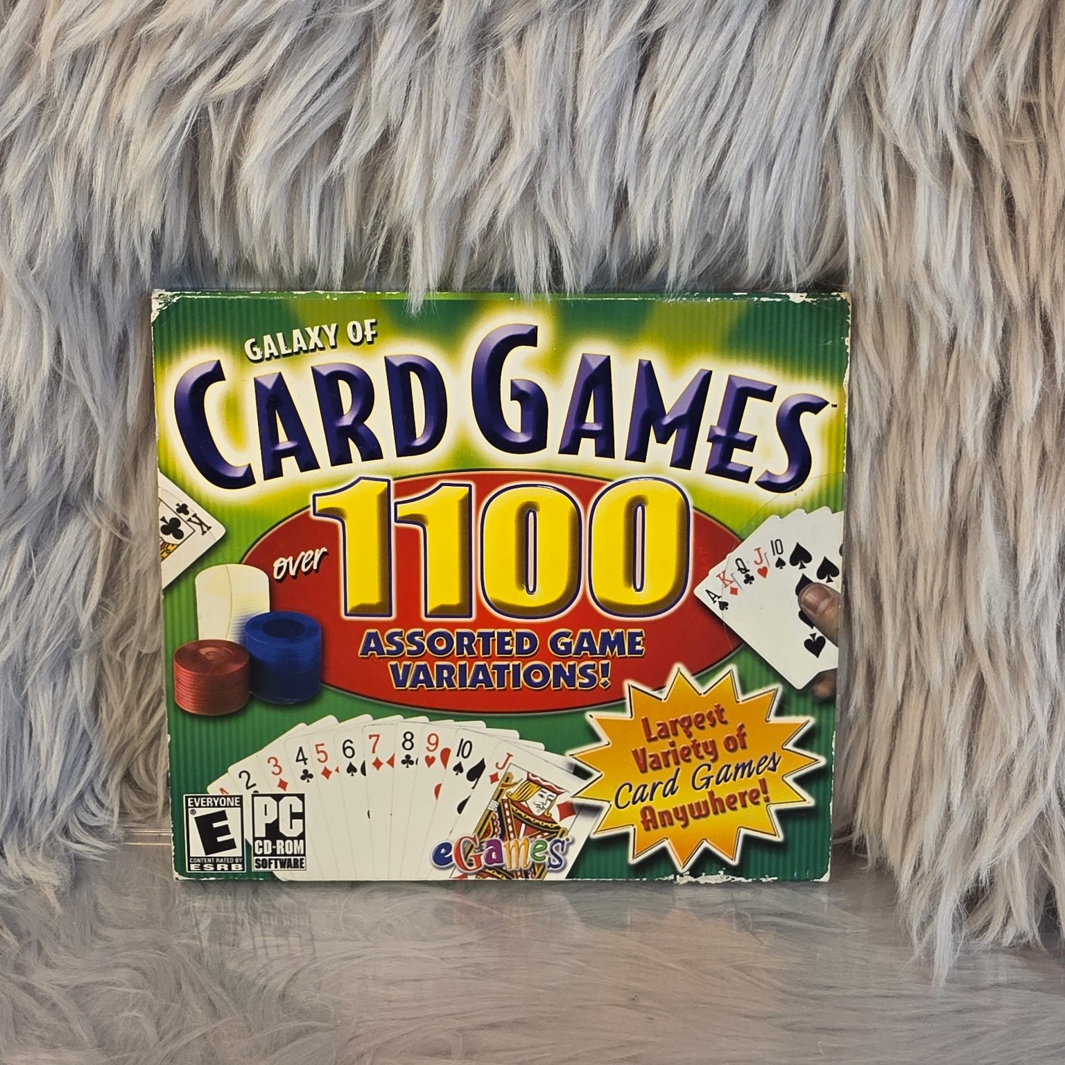 Galaxy of Card Games PC CD-ROM Software eGames Over 1100 Variations Windows