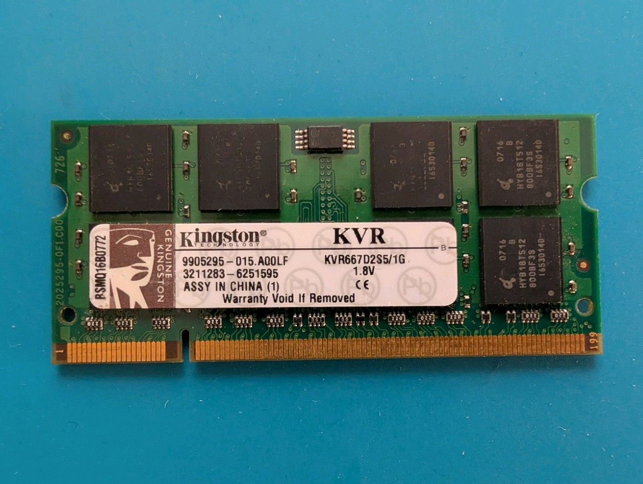 Kingston KVR667D2S5/1G  1GB DDR2 667 SODIMM Laptop Memory RAM