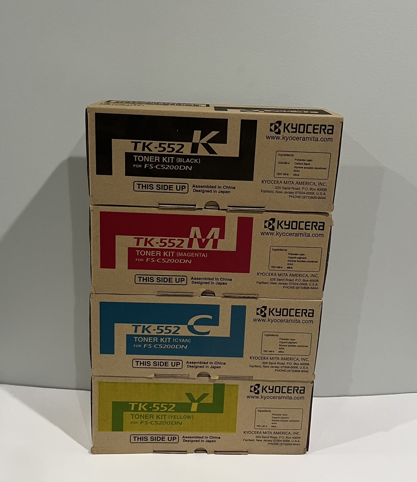 Kyocera Mita TK-552 Genuine Toner Kit Set of 4  KMCY for FSC-5200dn NEW