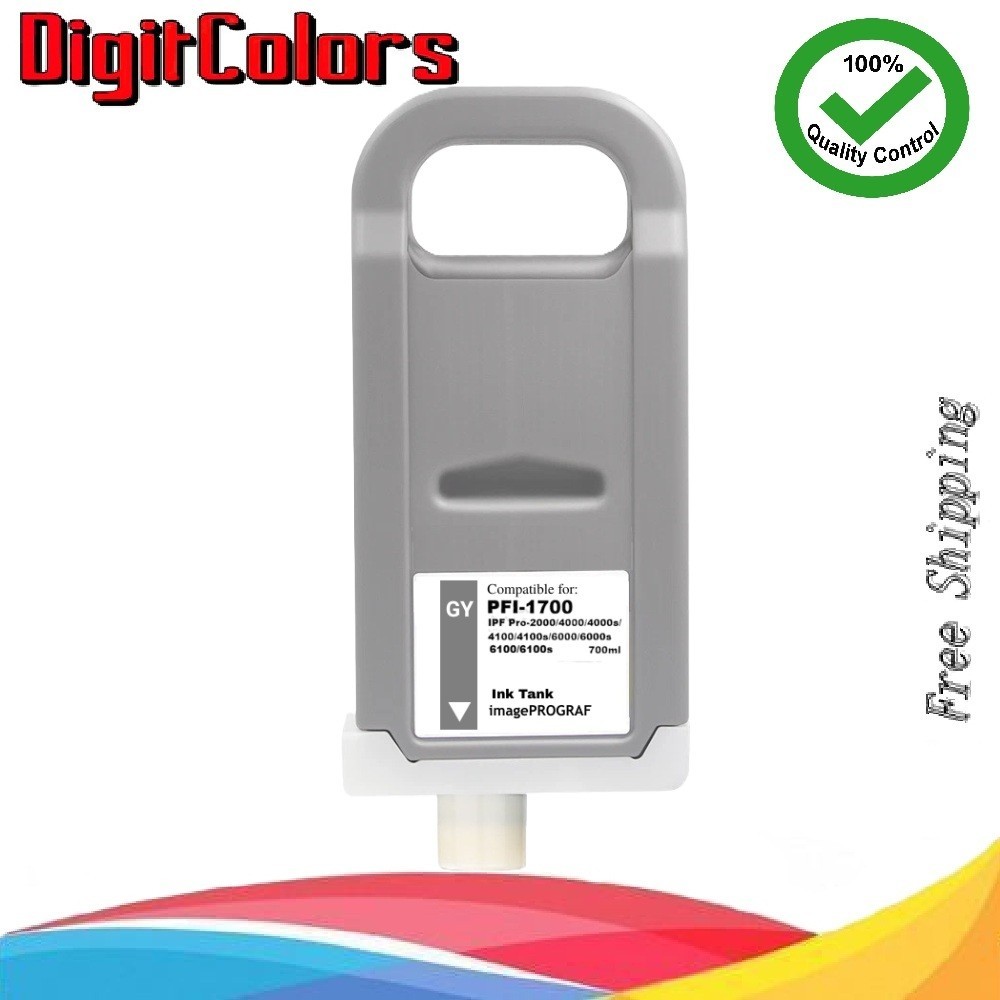 PFI-1700 Gray Ink Cartridge for IPF Pro 4000s 4100s 6000s 6100s 6000 6100 2000