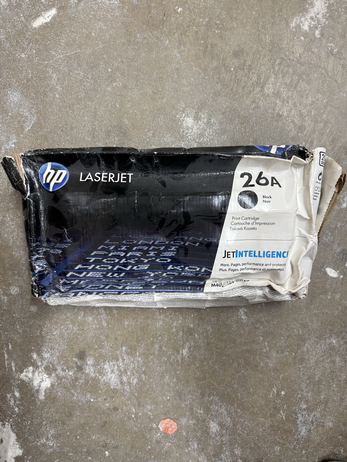 Genuine  HP LaserJet 26A Black CF226A Toner Cartridge  Open Box/unsealed