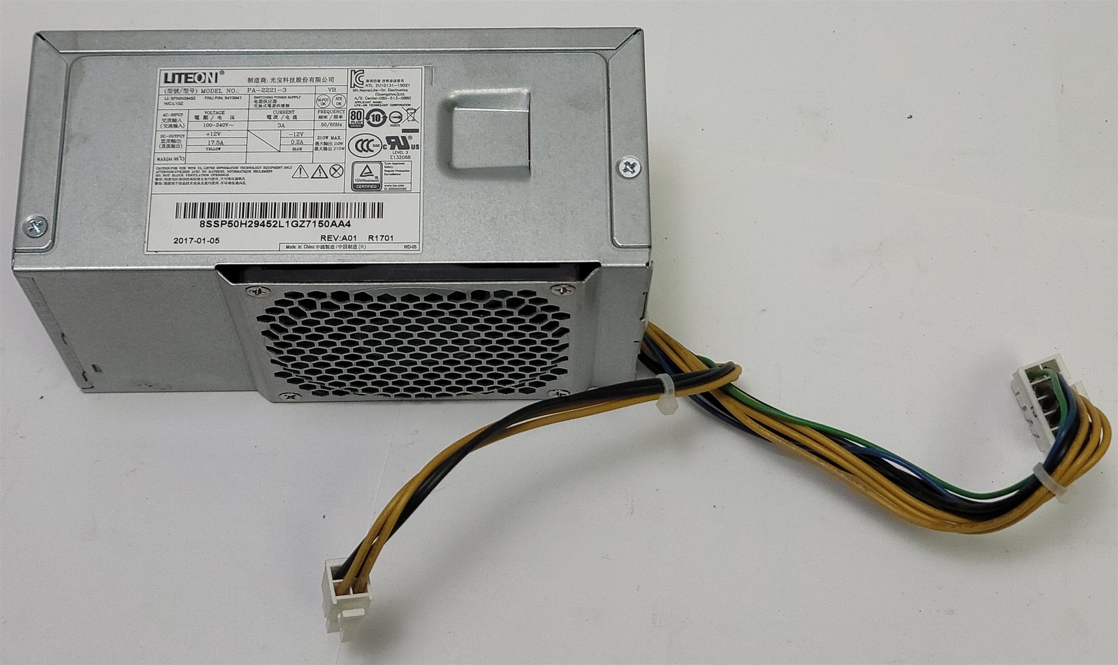 Lite-on / Lenovo PA-2221-3 Power Supply , 210 Watt