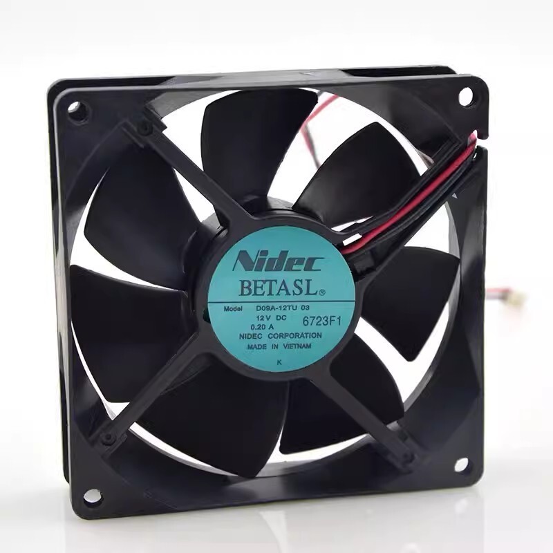 Nidec D09A-12TU 03 DC12V 0.2A 2-Wire Cooling Fan
