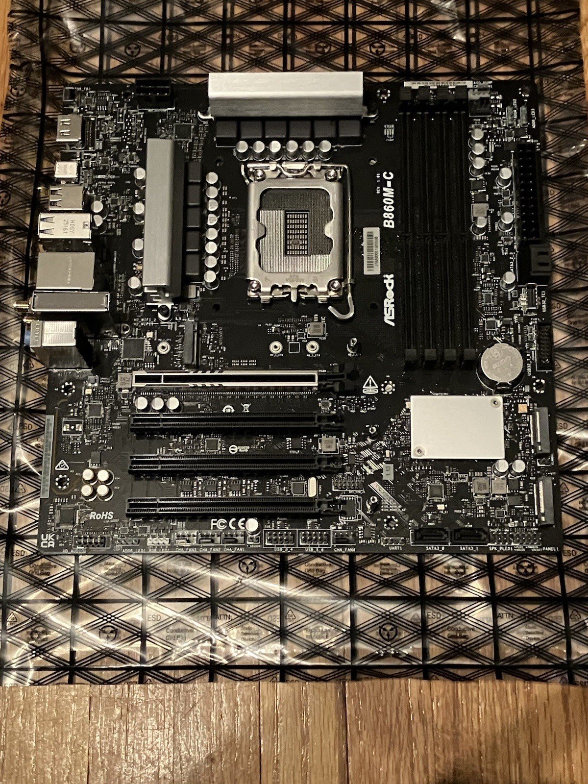 ASRock B860M-C MicroATX LGA1851 DDR5 Intel Gaming Motherboard HDMI USB-C