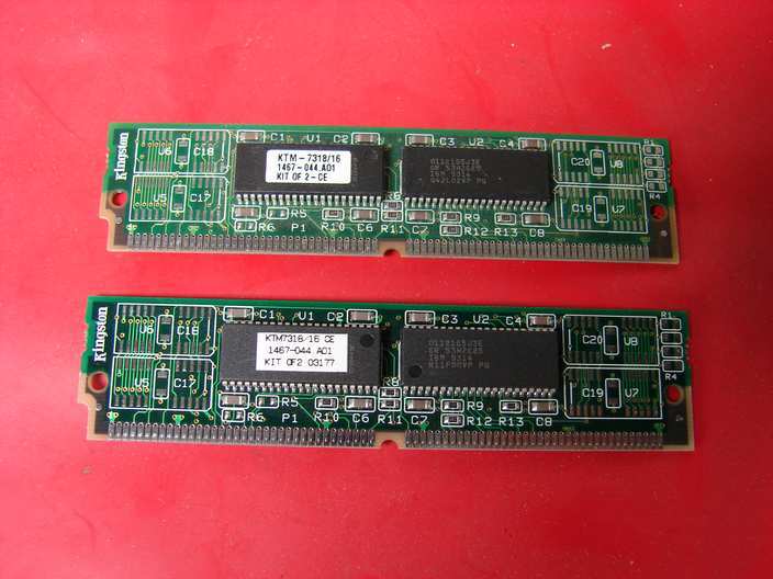 Kingston KTM7318/16 8mb 72 pin edo simm 2 pcs 16mb total memory