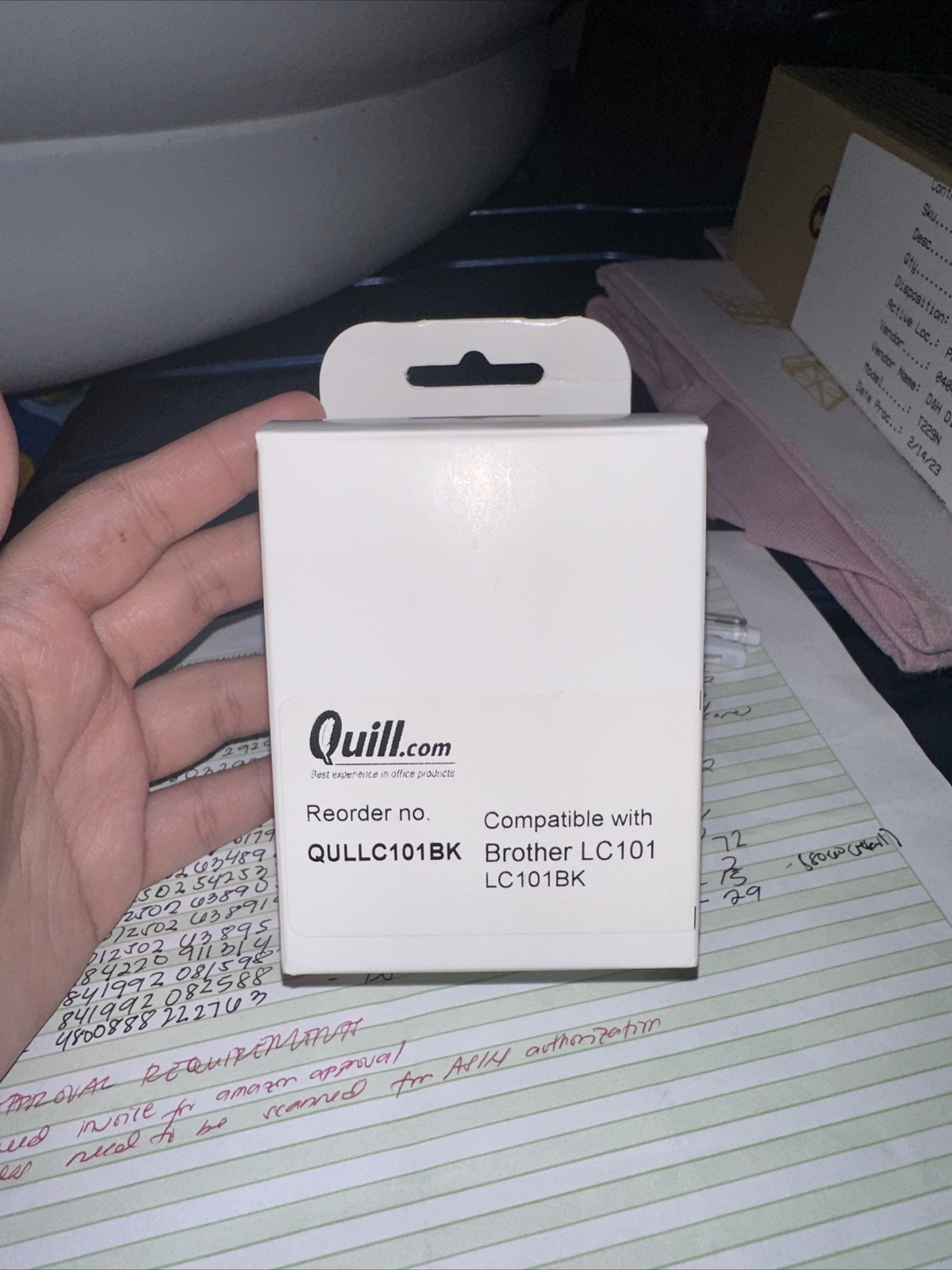 QUILL BLACK INK CARTRIDGE, COMPATIBLE WITH BROTHER LC101, LC101BK