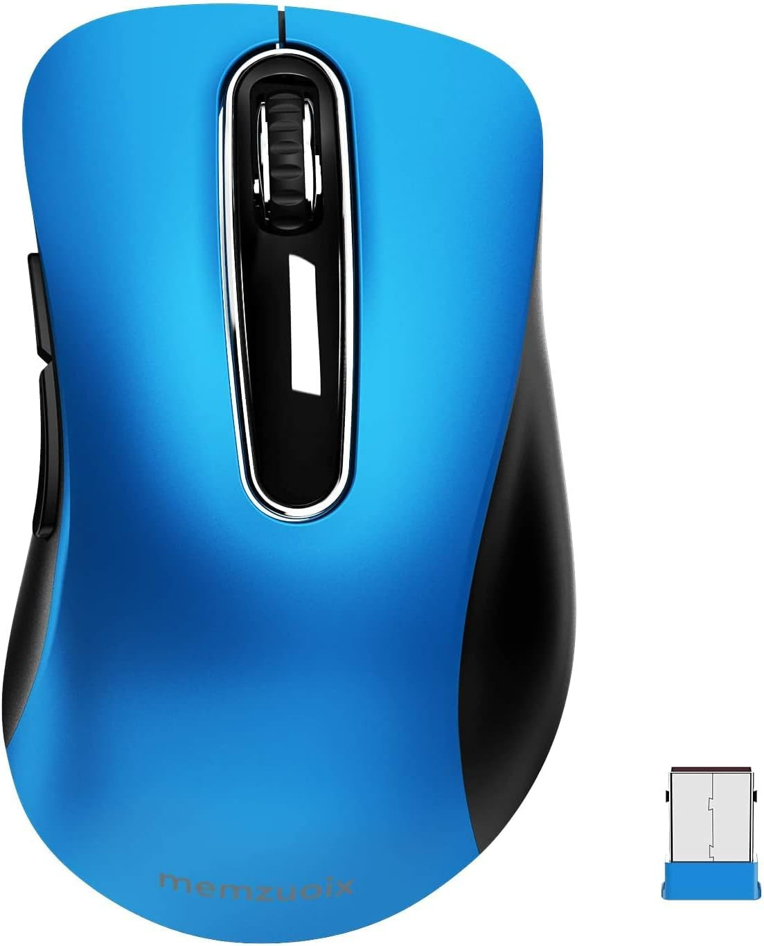 memzuoix 2.4G Portable Wireless Mouse, 1400 DPI Mobile Optical Cordless Mice wit