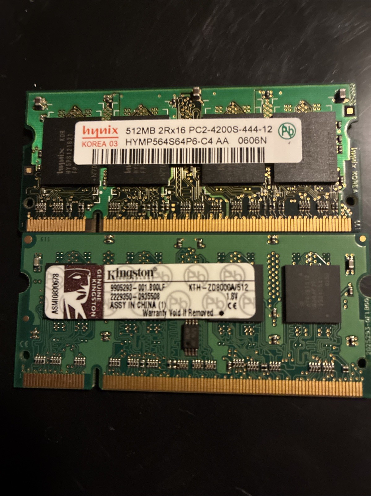 Kingston+Hynix 1 GB (As-Is) (2x512MB) DDR2 SO-DIMM 533 MHz