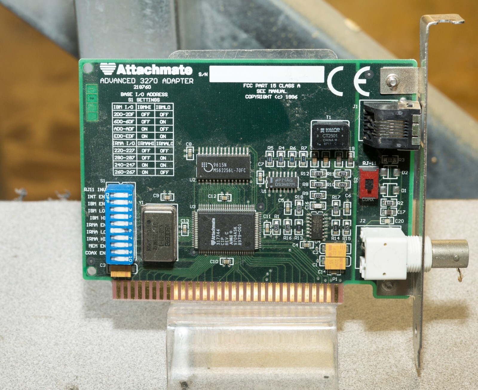 Attachmate Advanced 3270 Adapter 8 bit ISA ISAP00
