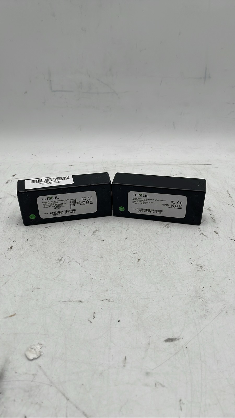 Luxul XPE-2500 Gigabit PoE+ Injector 30W Power Over Ethernet Lot of 2 For Parts