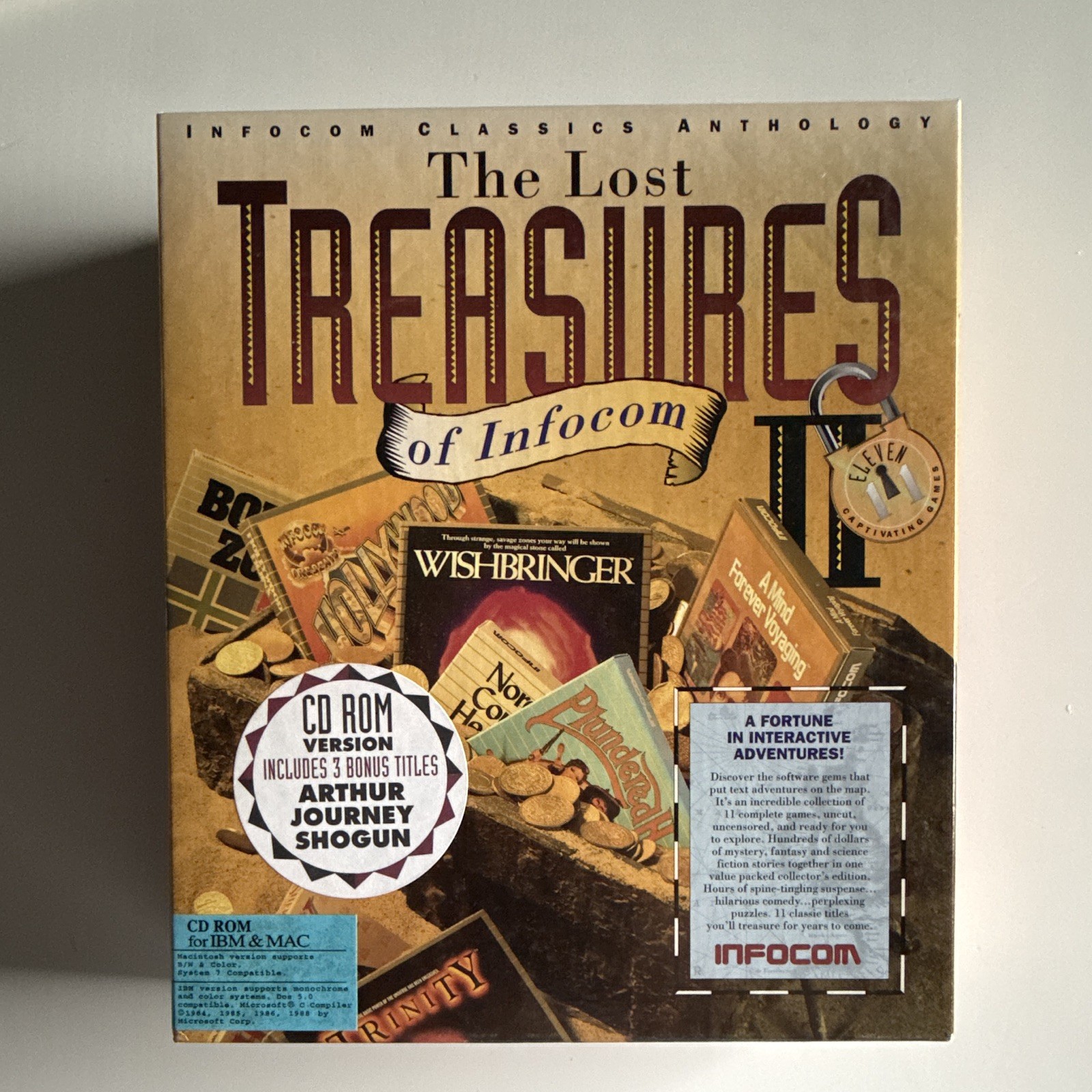 The Lost Treasures of Infocom II CD-ROM Complete PC Mac 14 Games 1992 Infocom