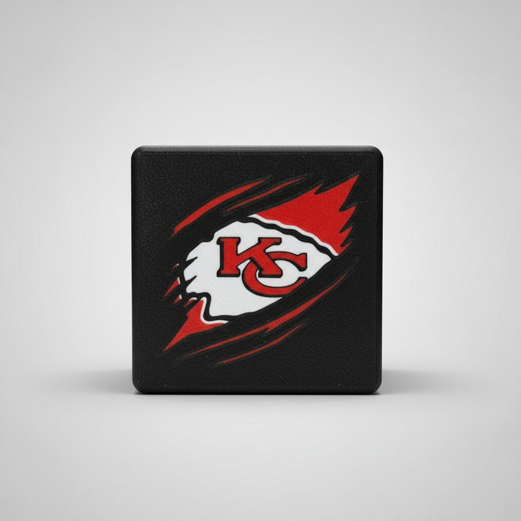 Kansas City Chiefs Truck Hitch Receiver - 3D Printed Cover
