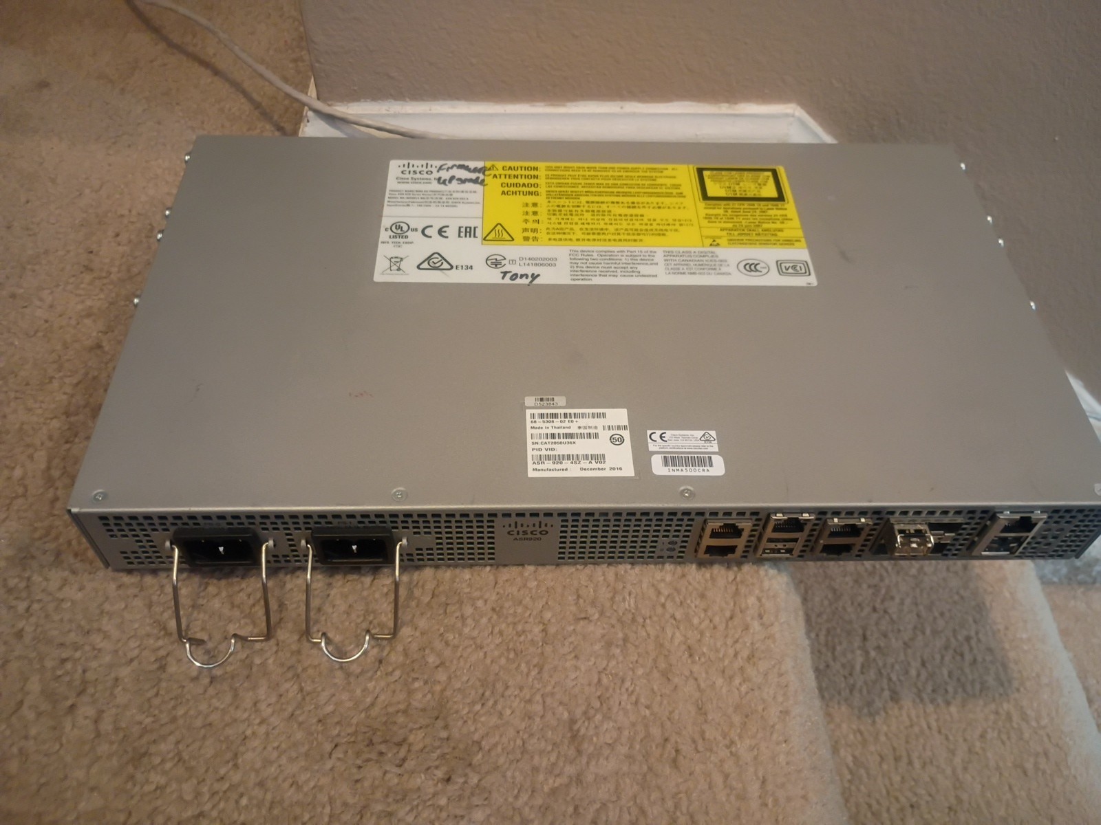 Cisco ASR920 (ASR-920-4SZ-A) SWITCH  Read