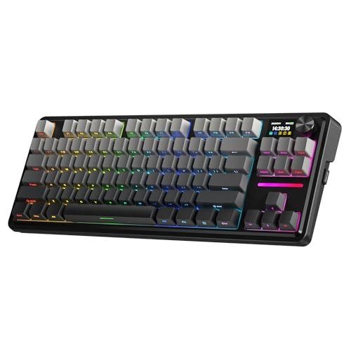 Redragon K743 PRO GB 80% Gasket RGB Gaming Keyboard w/Hype 1.14’’ TFT Screen & K