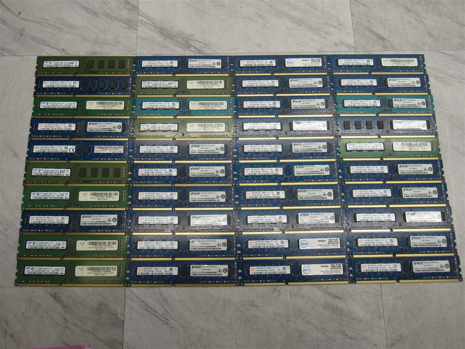 40 LOT - 4GB PC3-10600U DDR3-1333MHz Non-ECC MEMORY RAM DESKTOP PCs MIXED BRANDS