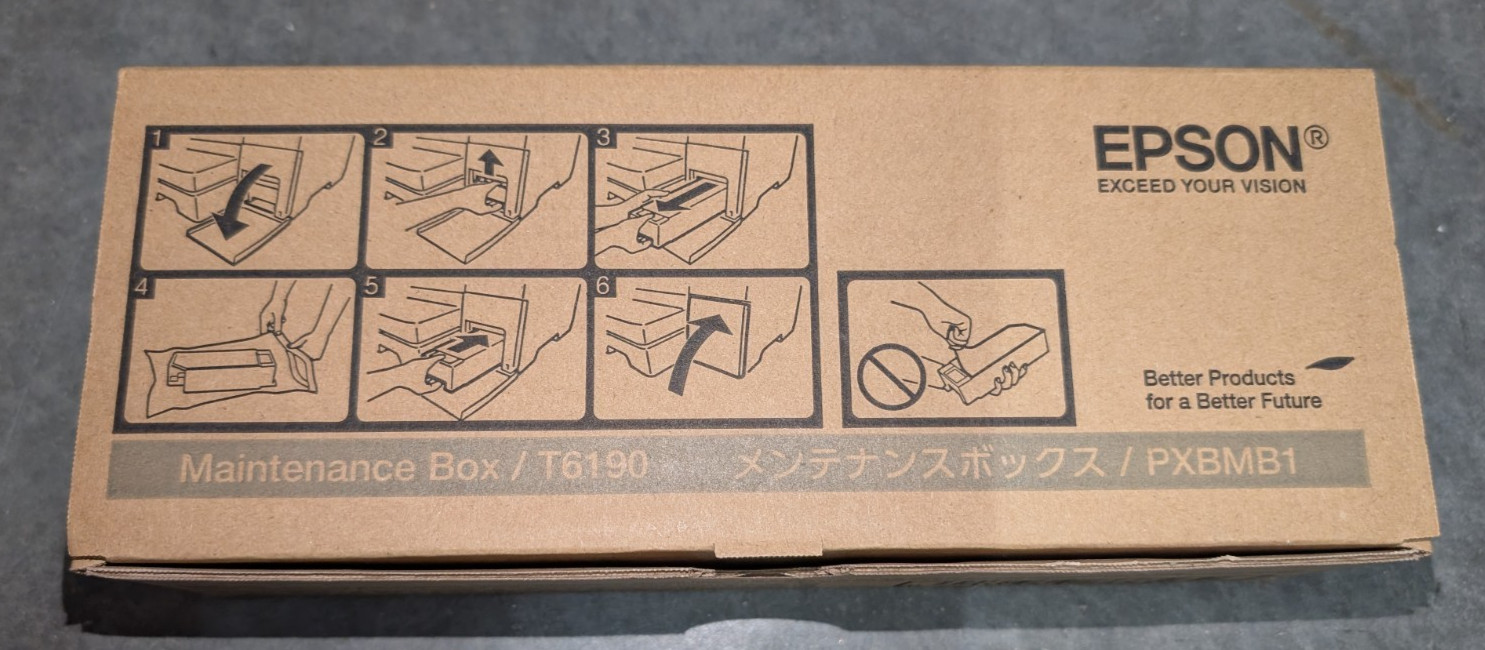 Epson Maintenance Box T6190 C13T619000 Stylus B300 B310 B500 B510 Pro 4900, NEW