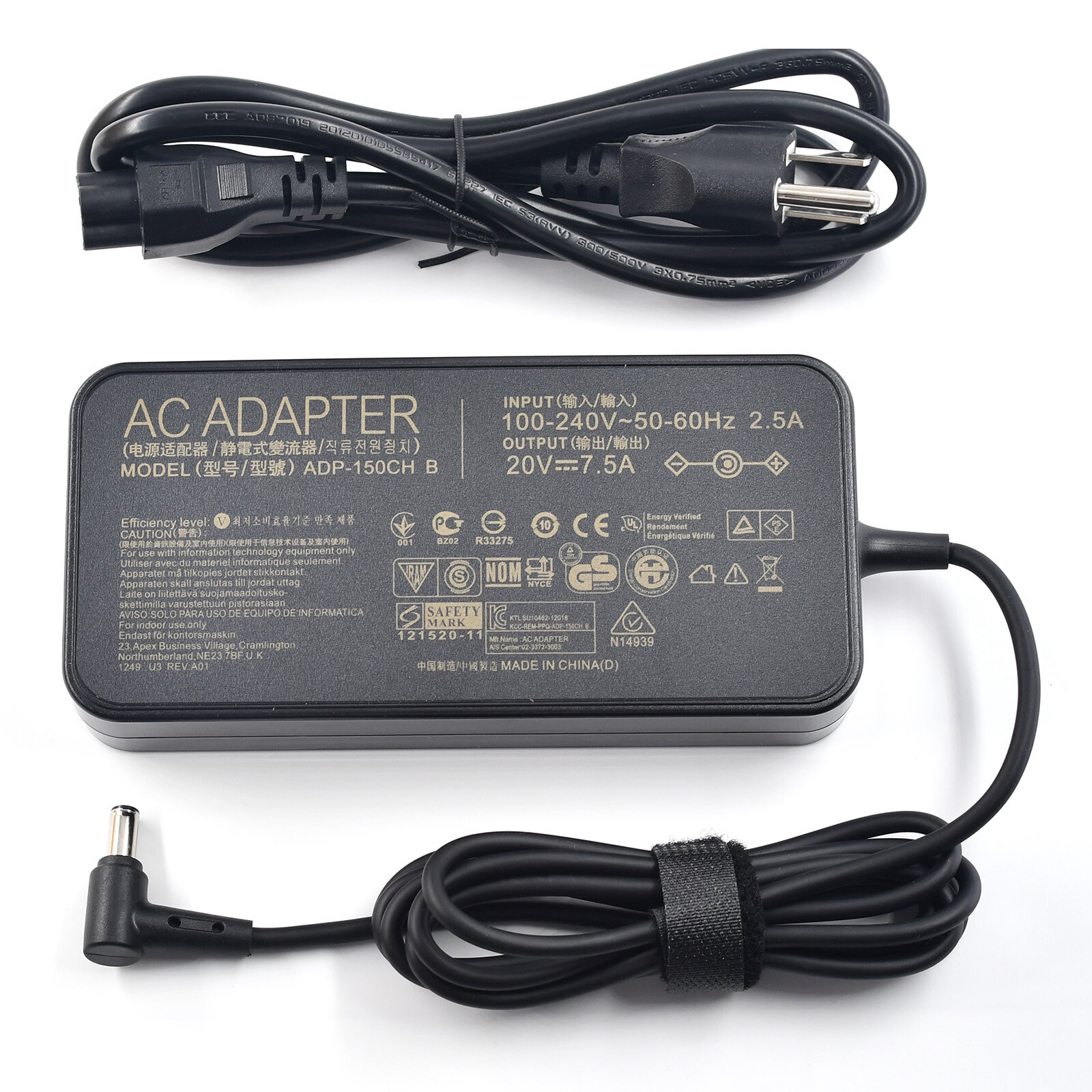 150W 20V 7.5A Charger for ASUS TUF Gaming FX505DY FX505DD  6.0*3.7mm Tip Adapter