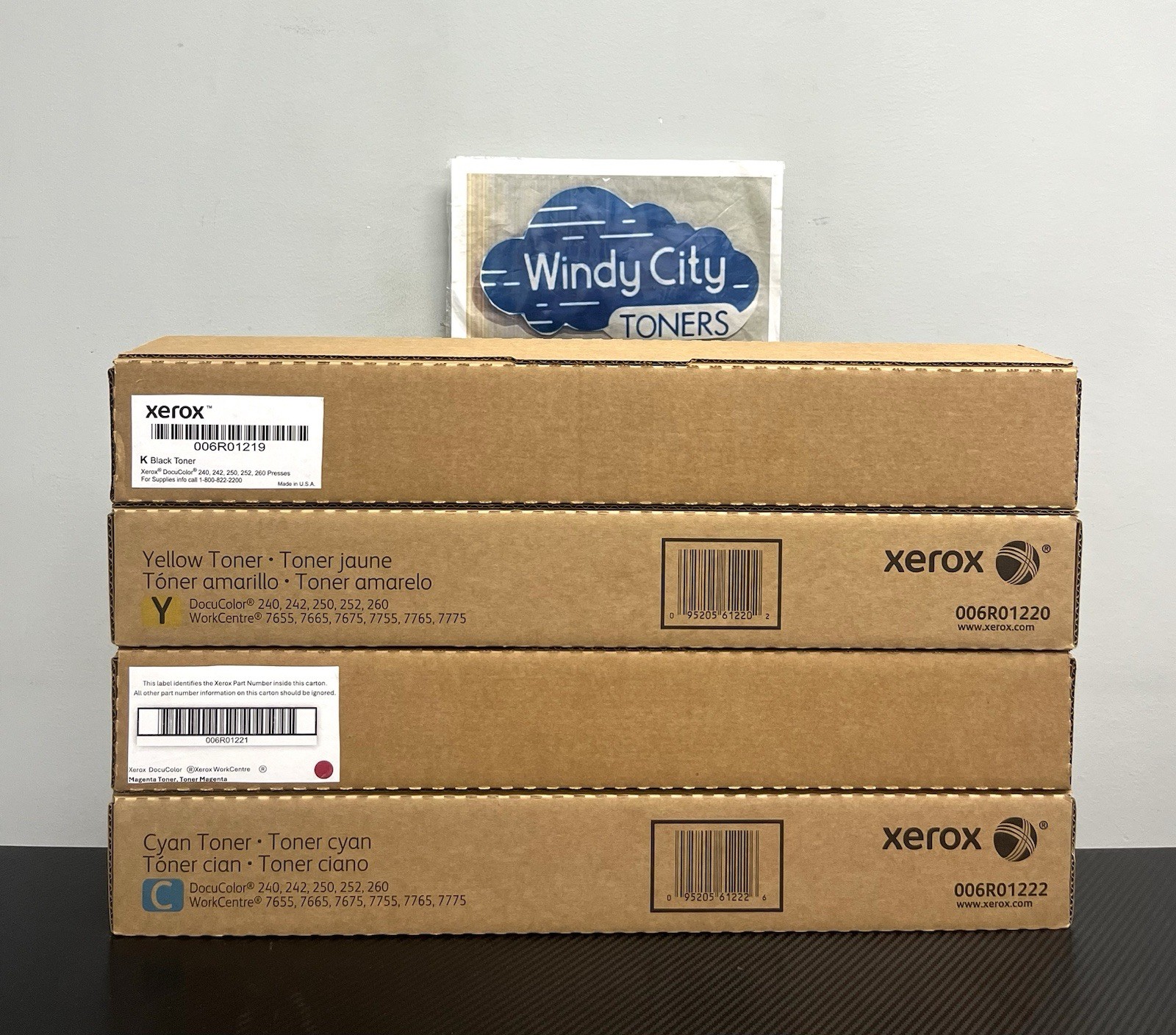Xerox DocuColor 240 242 250 252 260 Genuine Toner Set Workcenter 7655 7755 7775
