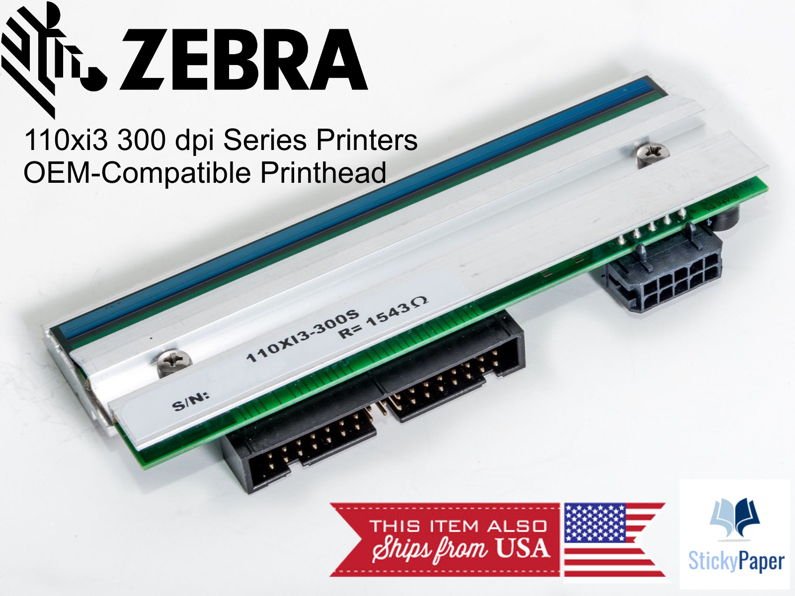 Zebra 110XI3 300 dpi Printhead (G41001M) USA Stocked & Shipped
