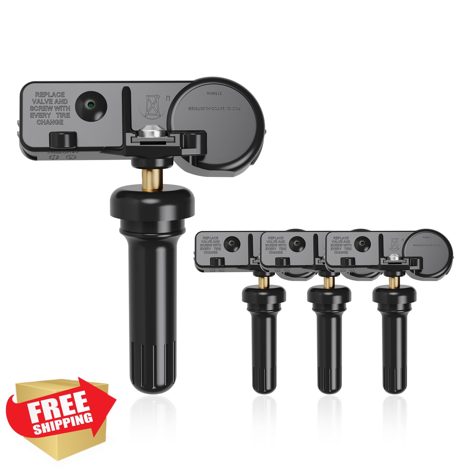 RENECTIV TPMS Sensor 4pk 315Mhz for GM Chevy Buick GMC Pontiac Hummer Saturn