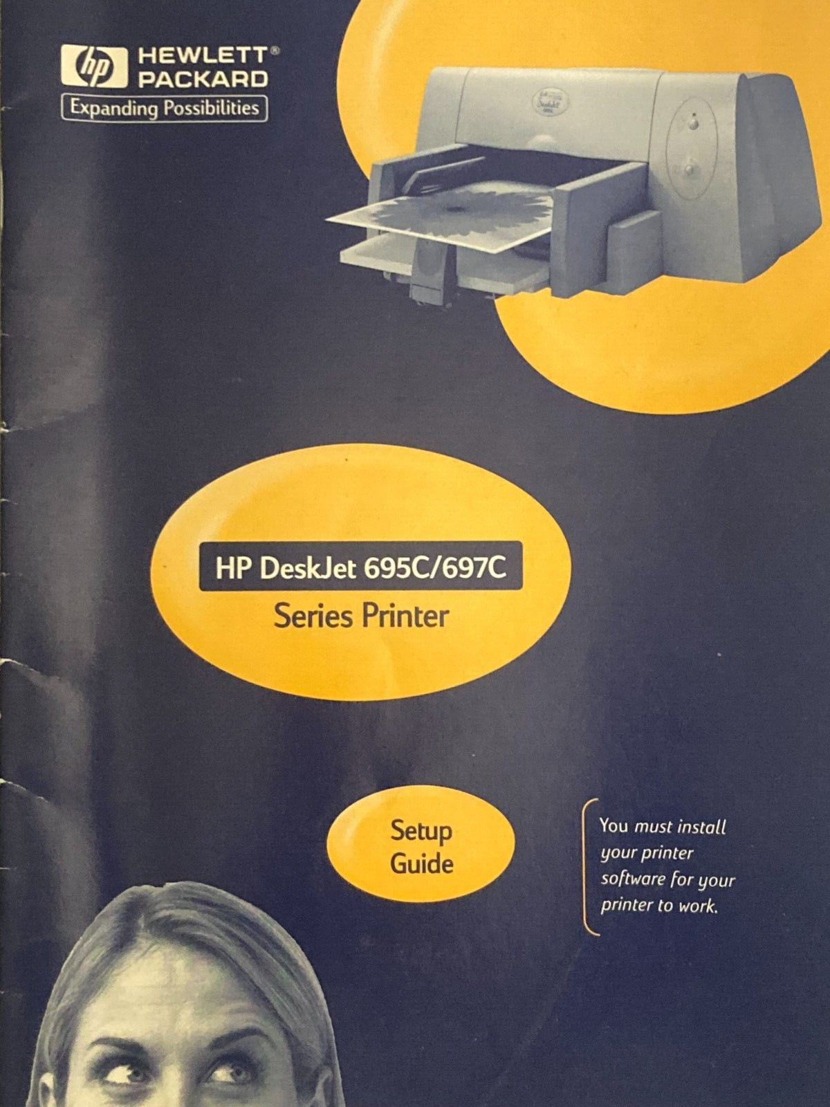 HP DeskJet 695C/697C Series Printer Setup Guide Manual Only