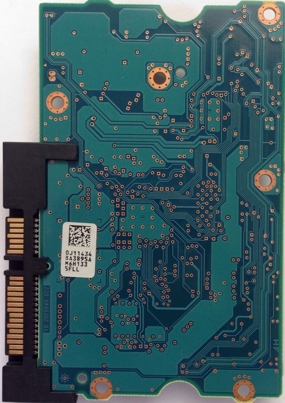 PCB HDS723020BLA642 0J11434 BA3895A P/N: 0F12115 MLC: MNR5C0 Hitachi