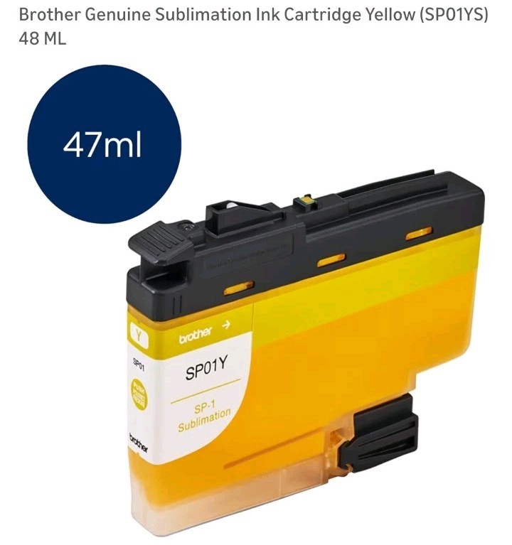 GENUINE Brother SP01Y Yellow Ink for SP-1 Sublimation Printer