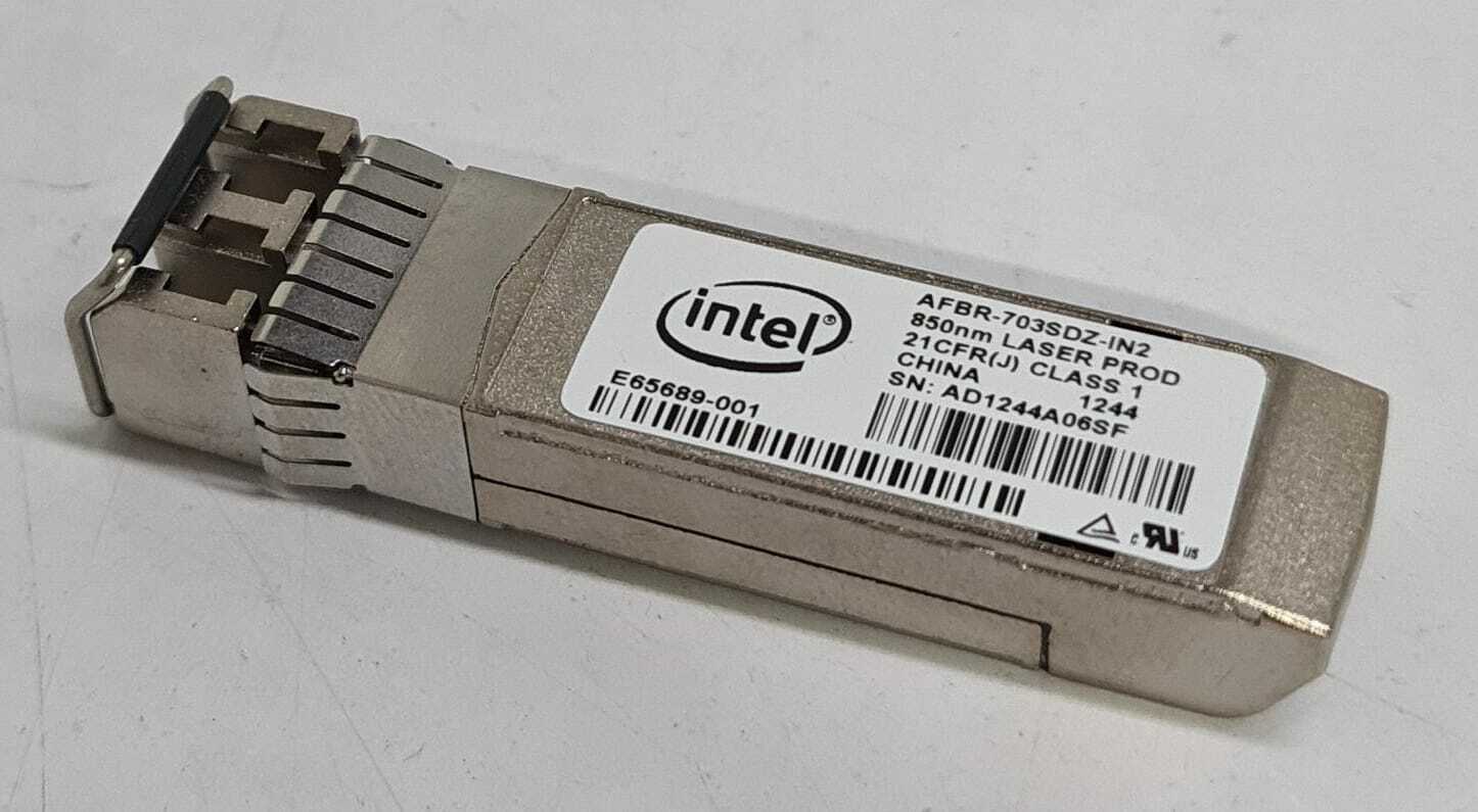 [LOT OF 4] Intel AFBR-703SDZ-IN2 850nm SFP+ 10G E65689-001 Transceiver Module
