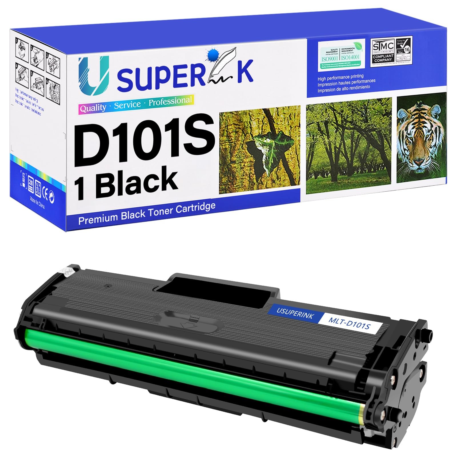 USUPERINK 1 Pack Compatible Toner Cartridge for Samsung MLT-D101S Black
