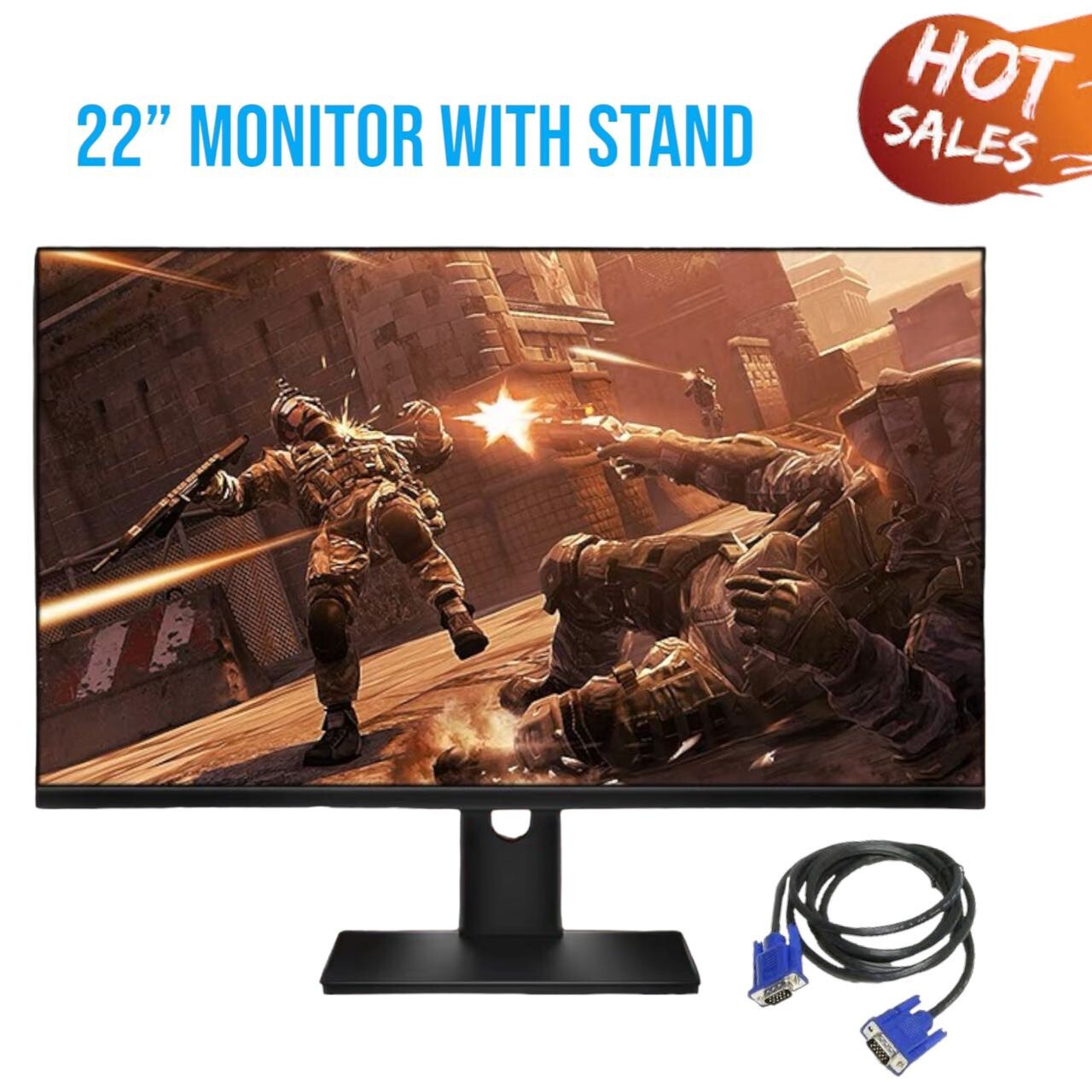 22" Larger Major Brand LCD Widescreen Monitor 1080p DP DVI VGA 22 inch