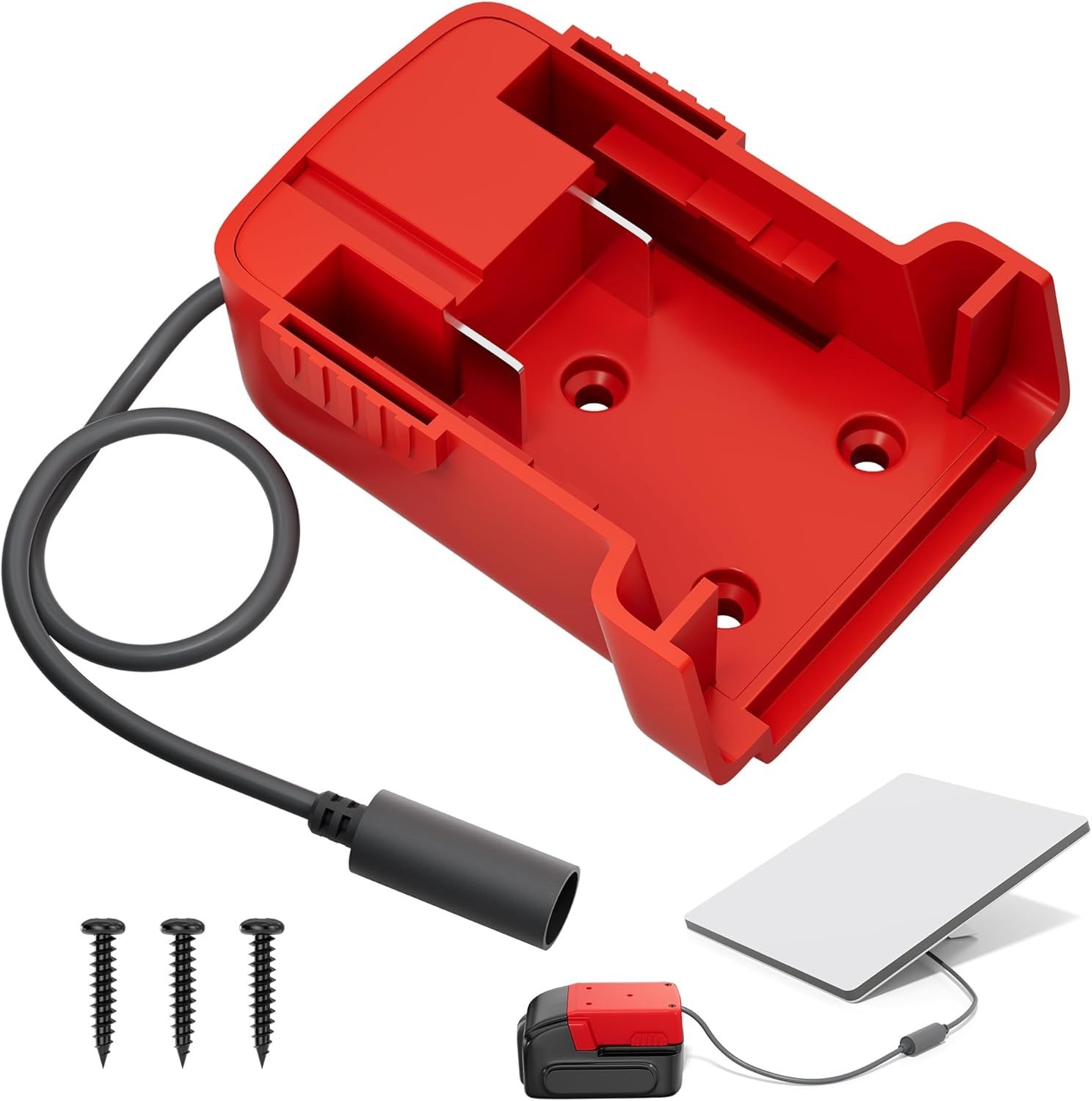 Portable Starlink Mini Battery Adapter - 1FT Red Power Cable for Mobile Internet