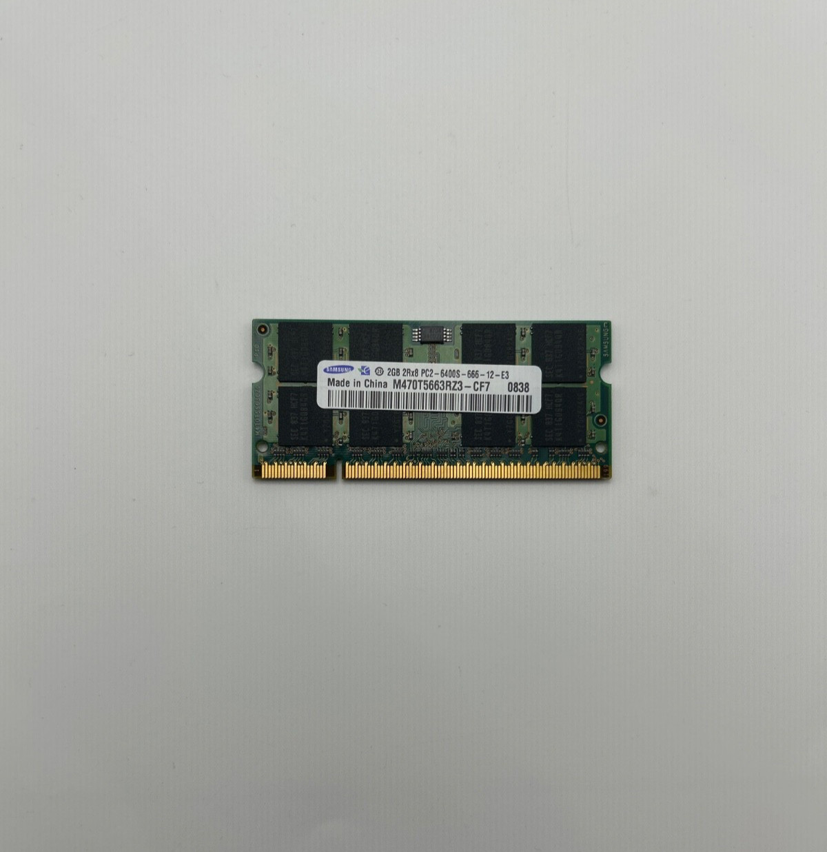 Samsung 2GB 2Rx8 DDR2-800 Laptop RAM PC2-6400S M470T5663RZ3-CF7
