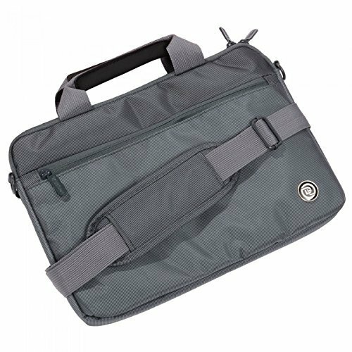 Chromebook Messenger Bag - Grey - Digital Treasures 09142-PG SlipIt Select 11.6"