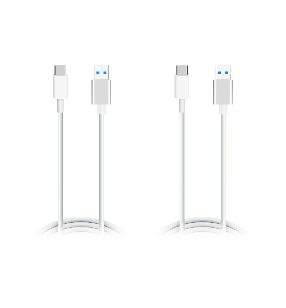 2 Pack QC 3.0 USB A to USB C Charger Quick charge Charging Data Cable Cord 4Ft
