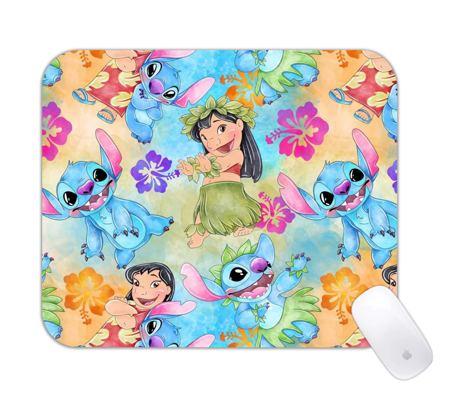 Stitch Lilo Cartoon Desk Mat Fun Non-Slip Gaming Mouse Pad
