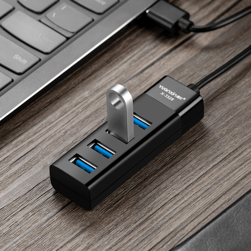 Yuanxin 4-Port USB 3.0 Hub High quality Aluminum W/retail package 5Gbps SPEED