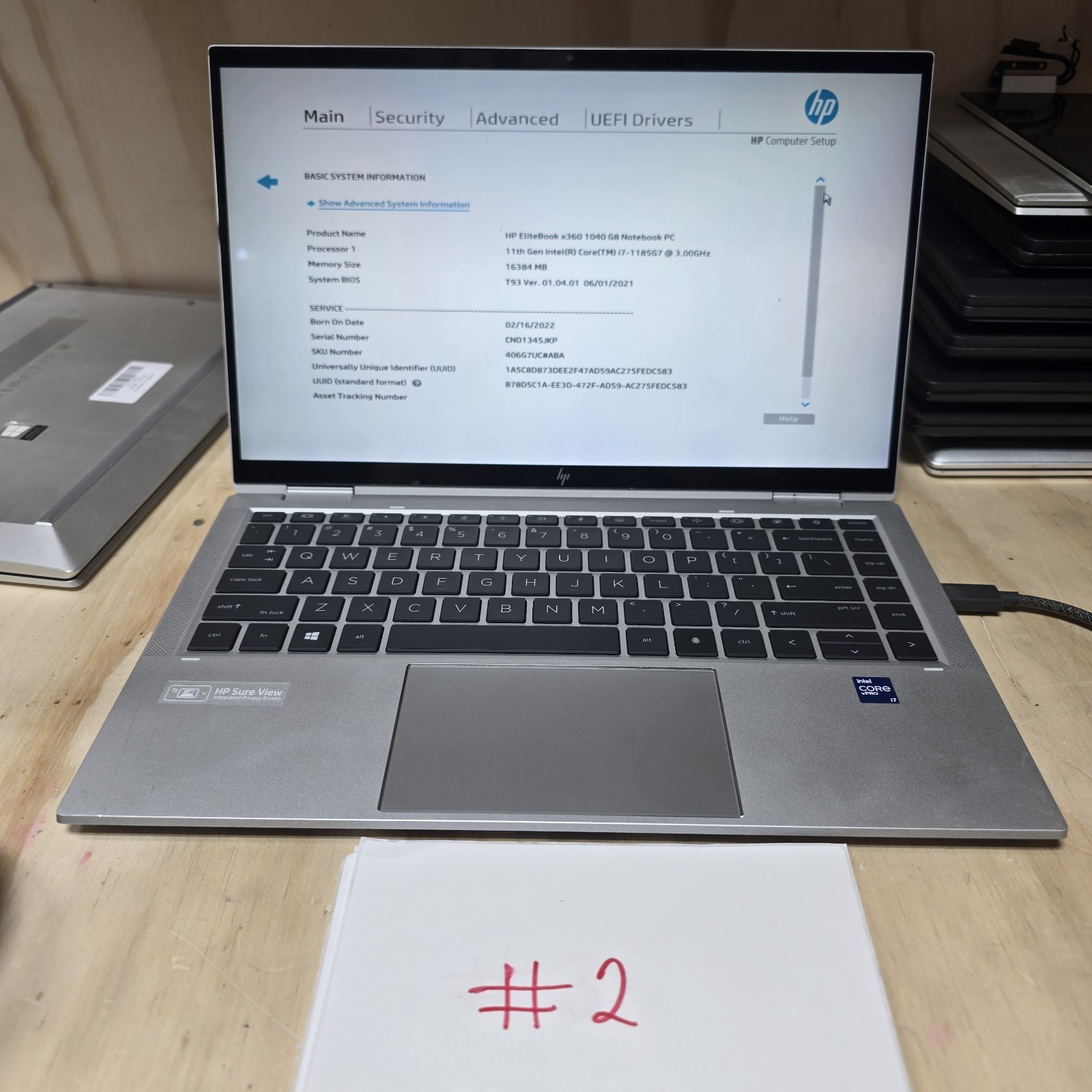 Lot 3 HP EliteBook x360 1040 G8 2-in-1 i7-1185G7 16GB Parts Repair
