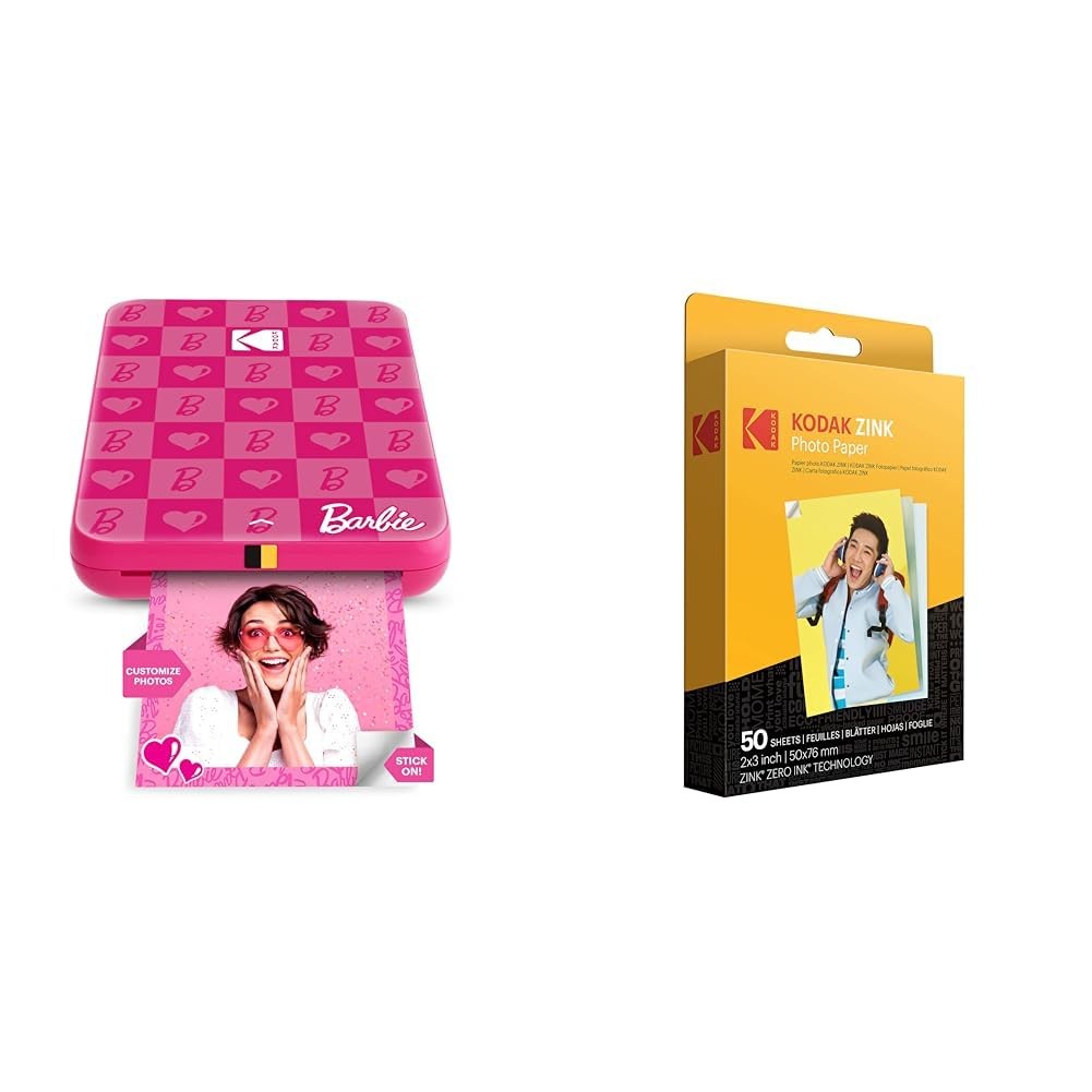 KODAK Barbie x Step Slim Wireless Instant Portable Photo Mobile Iconic