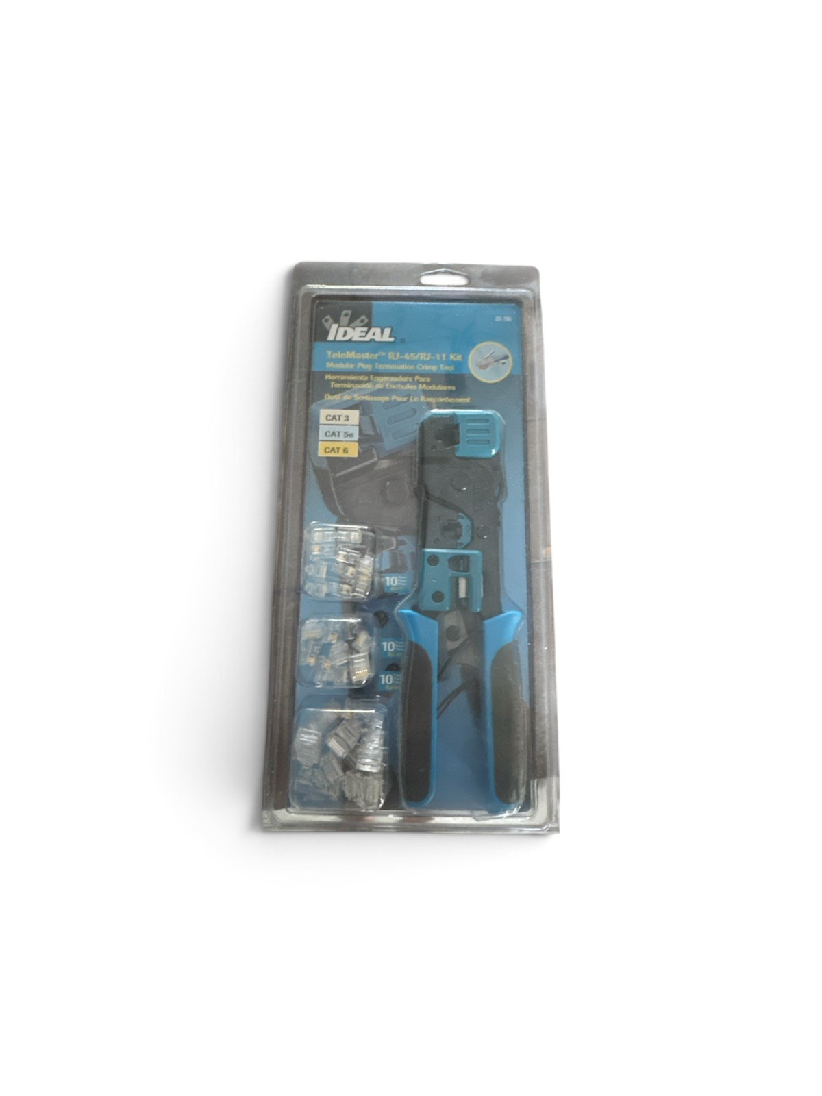 Ideal 33-700 TeleMaster RJ-45/RJ-11 Modular Plug Termination Crimp Tool Kit