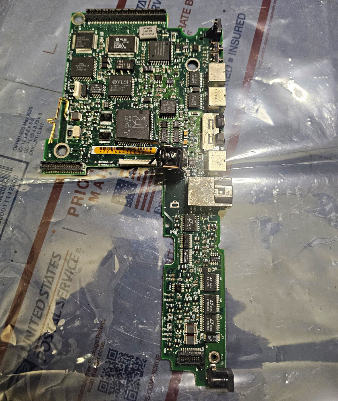VLSI PCB Circuit Board Module w/ RJ45 Ethernet Ports, MPN F C3L44-2EENB