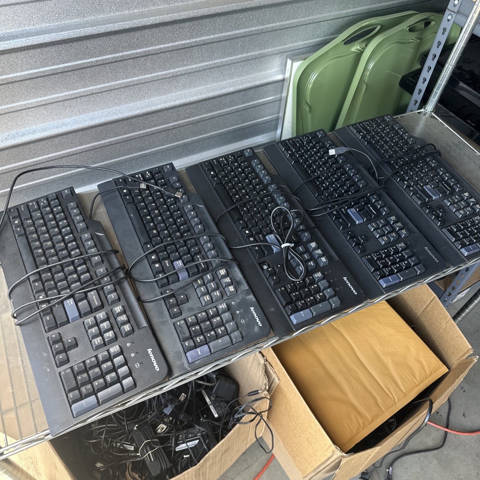 Lot Of 5 Lenovo Keyboards SK-8825 Kb-1021USB Wired Preferred Pro