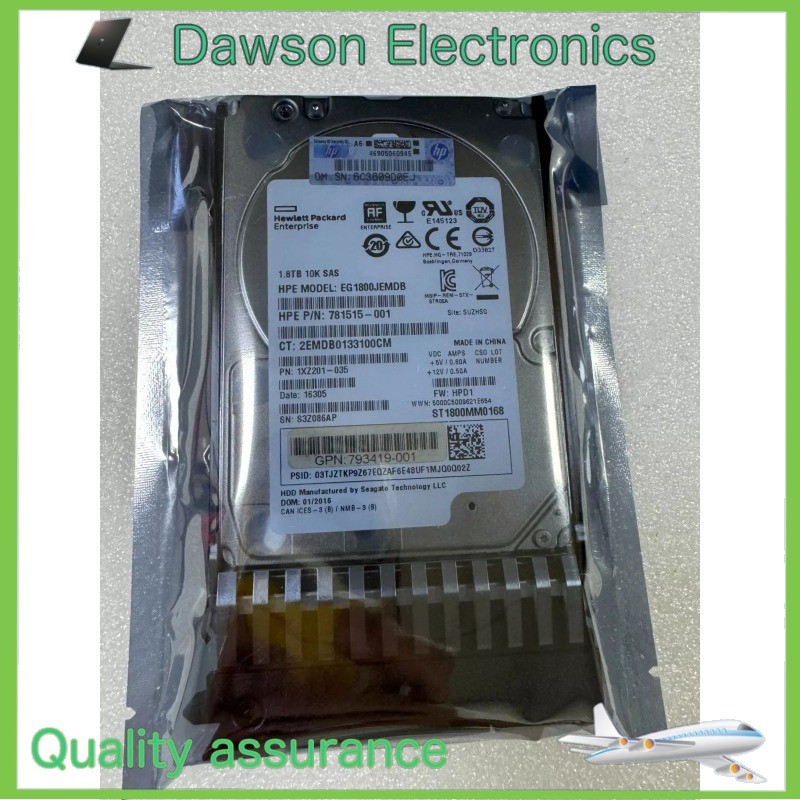 NEW HPE J9F49A 787649-001 MSA 1.8TB 12G SAS 10K SFF 2.5IN 512E HDD Hard Drive