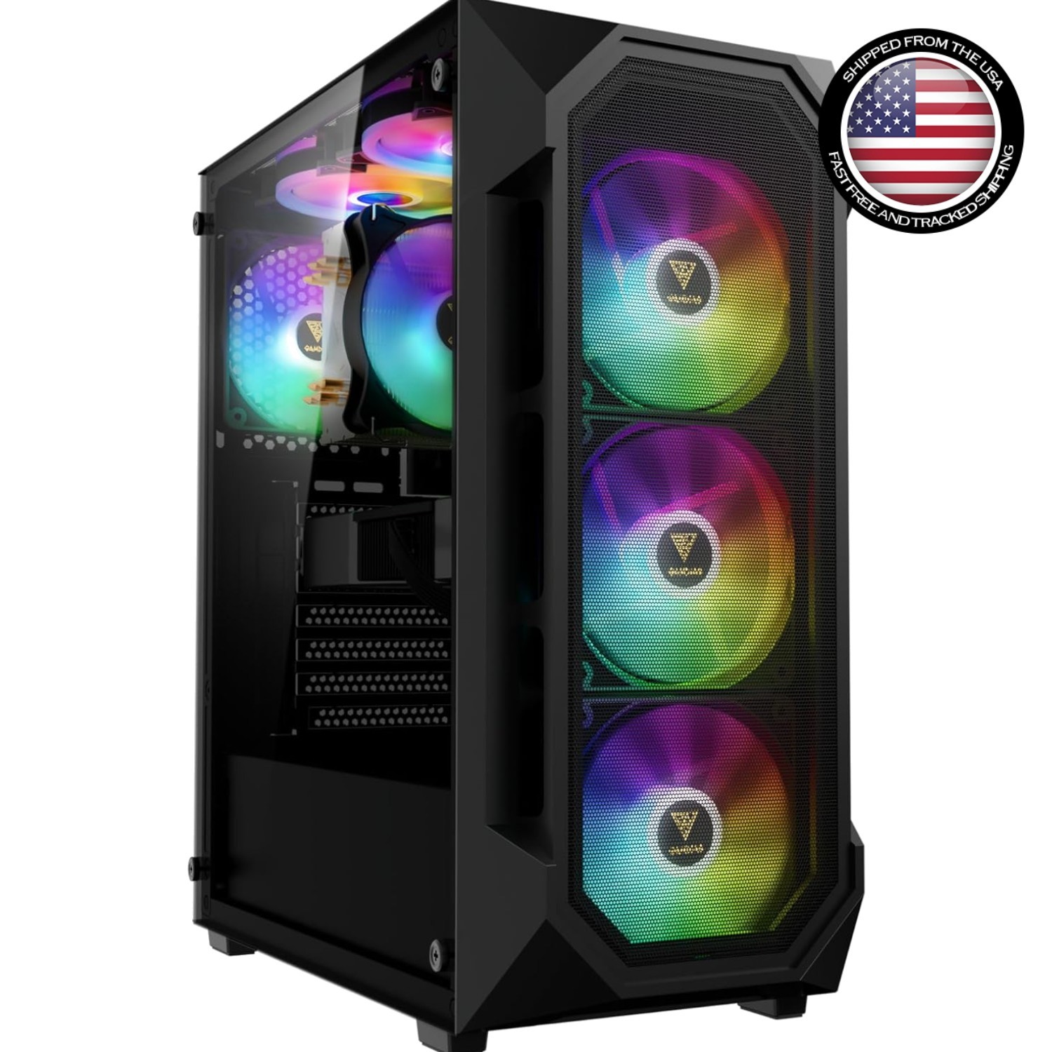 High-Performance ATX Gaming Case - Excellent Airflow & 340mm GPU Compatibility