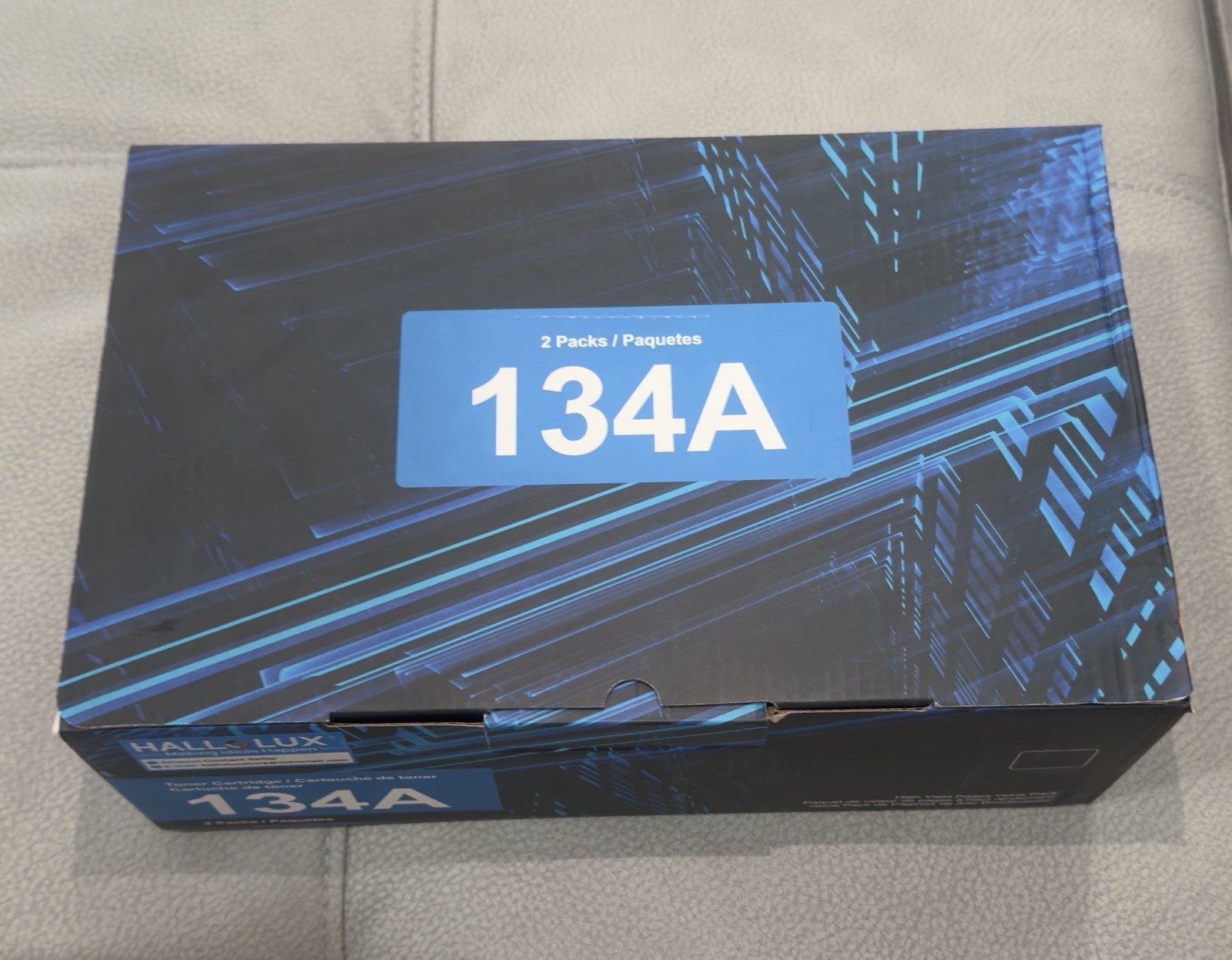Pack de 2 cartuchos de tóner negro Hallolux 134A compatibles con HP
