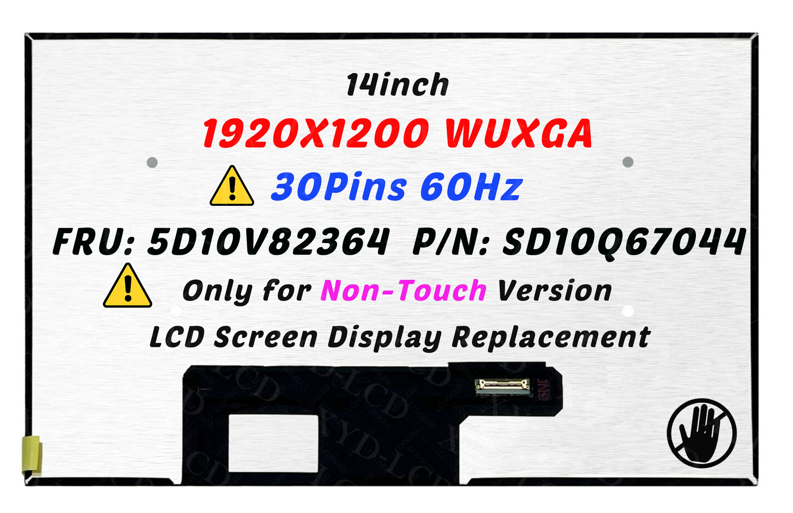 New 14" B140UAN02.1 HW0A For Lenovo ThinkPad P14s Gen 4 Type 21HF 21HG LCD Panel